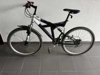 Bicicleta TT Cross wind, dupla susp, travões disco, mudanças Shimano