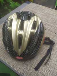 Zloto-czarny kask rowerowy Star Sport rozmiar M (55-58cm). Model SB-10