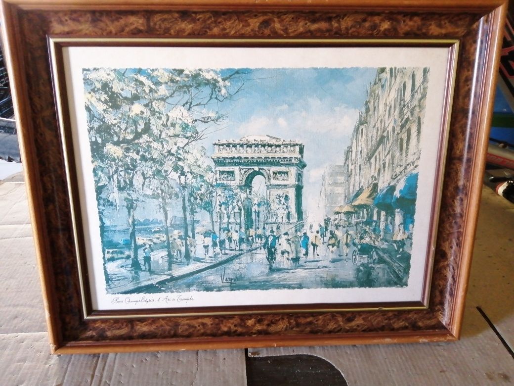 Quadro antigo assinado pelo pintor