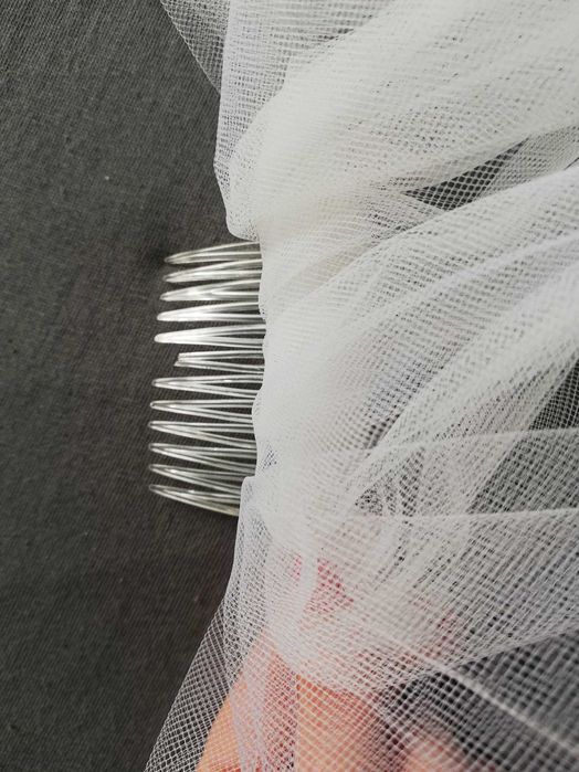 Welon ślubny krótki