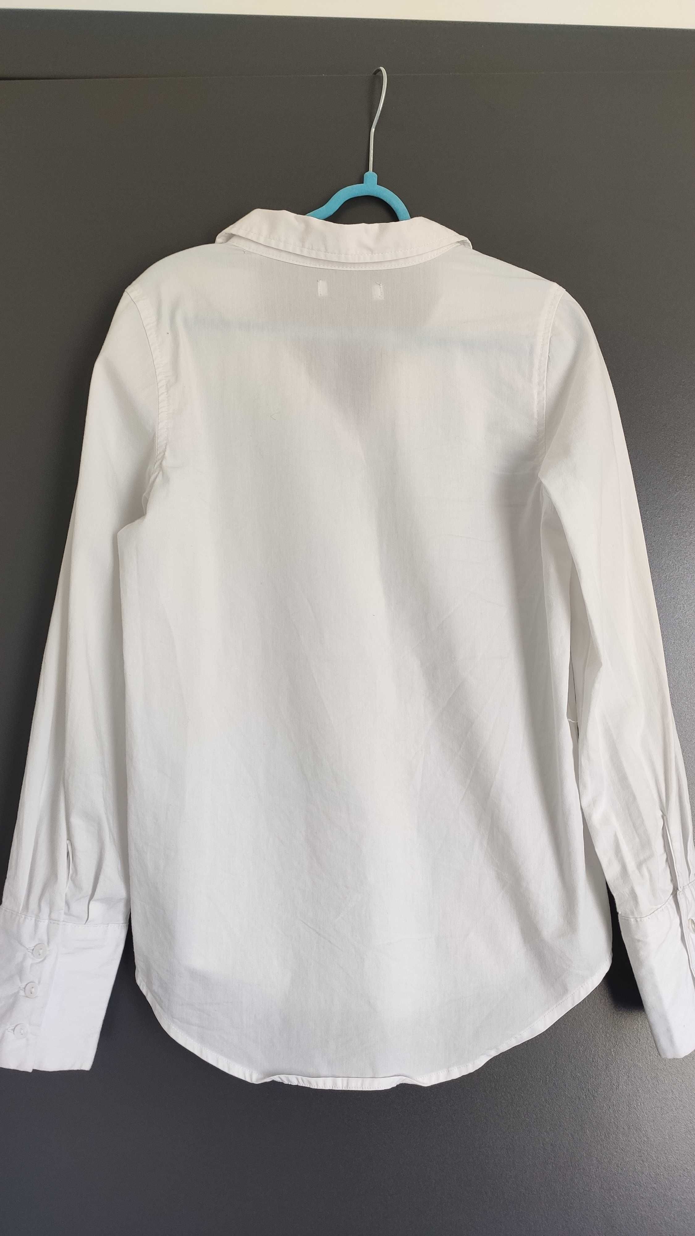 Bluzka koszulowa dziewczęca r. 134-140 długi rękaw 2 sztuki
