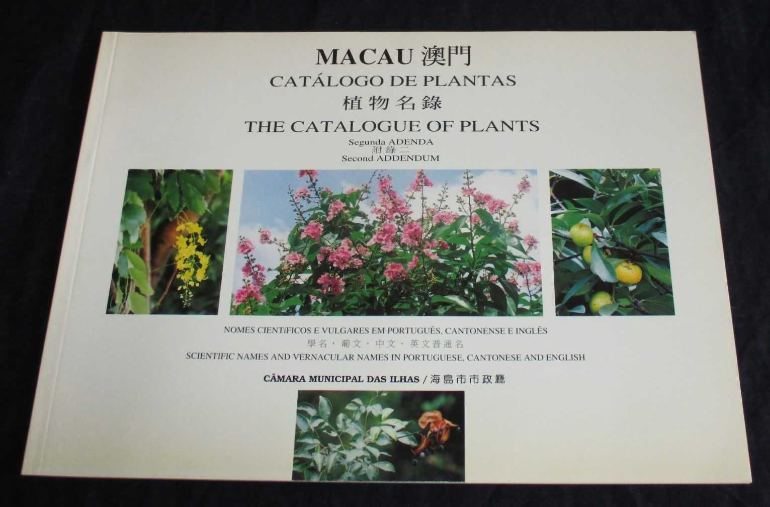 Livros Catálogo de Plantas de Macau Nomes Científicos