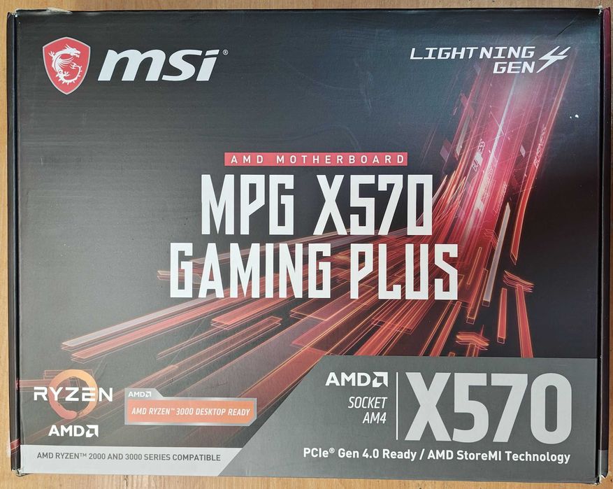 Płyta główna ATX MSI MPG X570 GAMING PLUS s. AM4 stan BDB