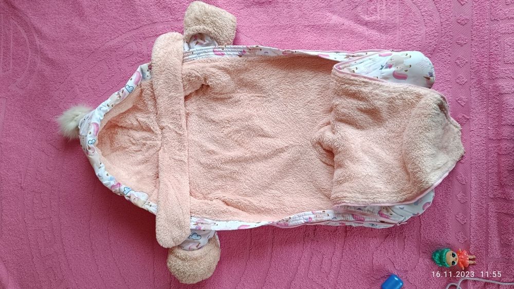 Теплий зимовий комбінезон на 8-12 місяців