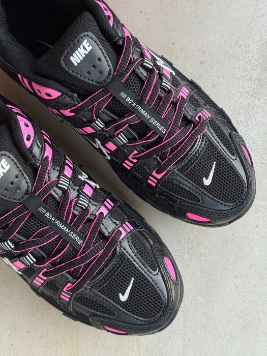 Женские кроссовки Nike P-6000 "Black Pink" Размеры 36-40