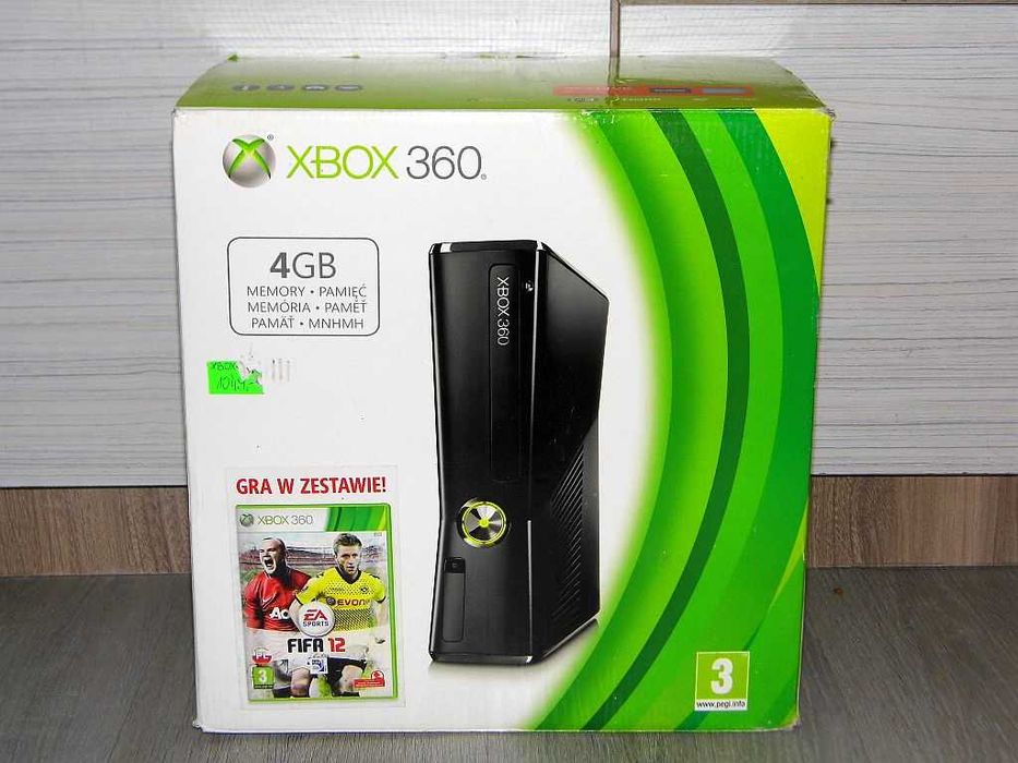 Pudełko po konsoli XBox 360 Slim 4Gb