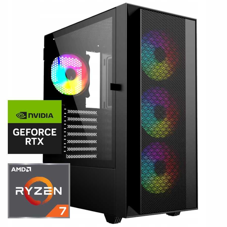 Nowy Komputer Gamingowy Ryzen 7 5700x 64GB 2000SSD RTX 4070 Win11 RATY