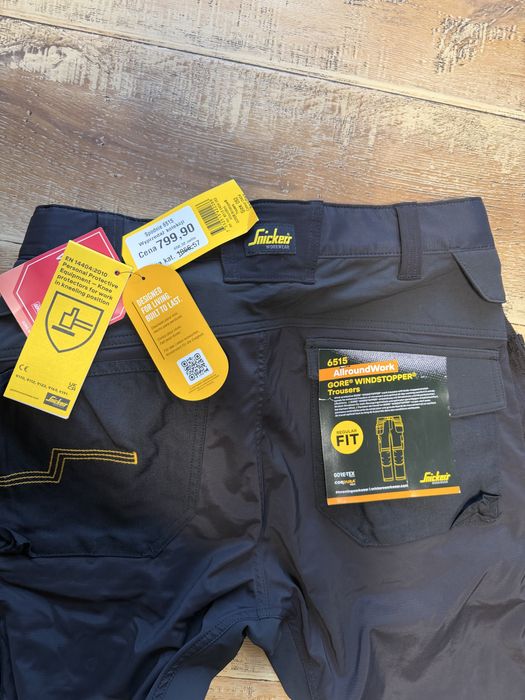 Spodnie robocze snickers 6515, rozmiar 50