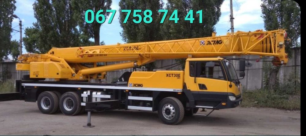 услуги автокрана XCT30E  30тс висота подема42 -50м