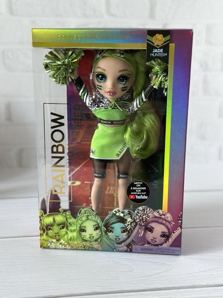 Кукла Rainbow High Cheer Jade Hunter – Green Cheerleader