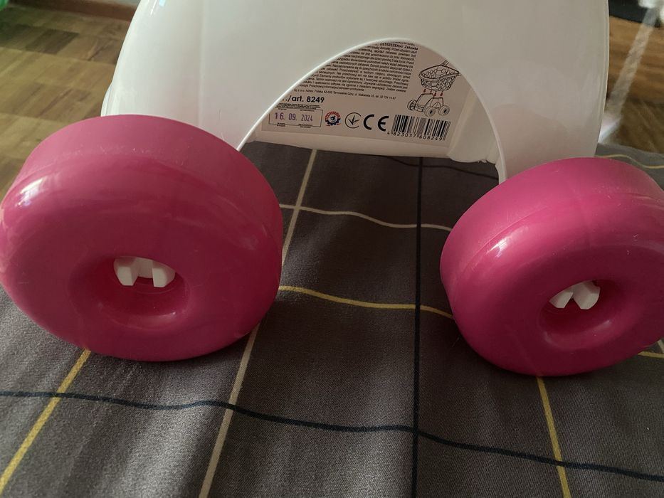 Візок для супермаркета та для подвірʼя  рожевий