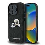 Etui Karl Lagerfeld Monogram Karl & Choupette Head Pin na iPhone 16 Pr