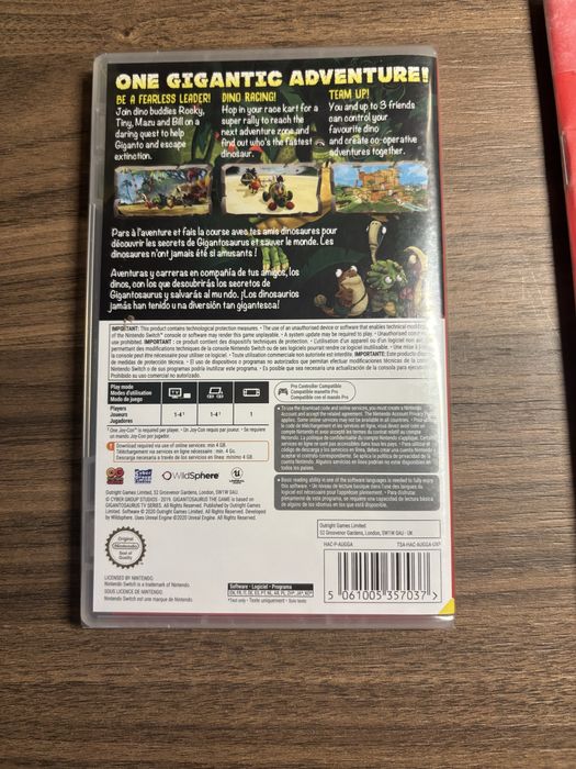 Gra na nintędo switch Gigantosaurus