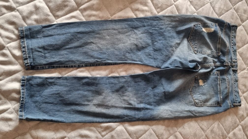 Spodnie jeansy dżinsy Zara 36 męskie przetarcia dziury