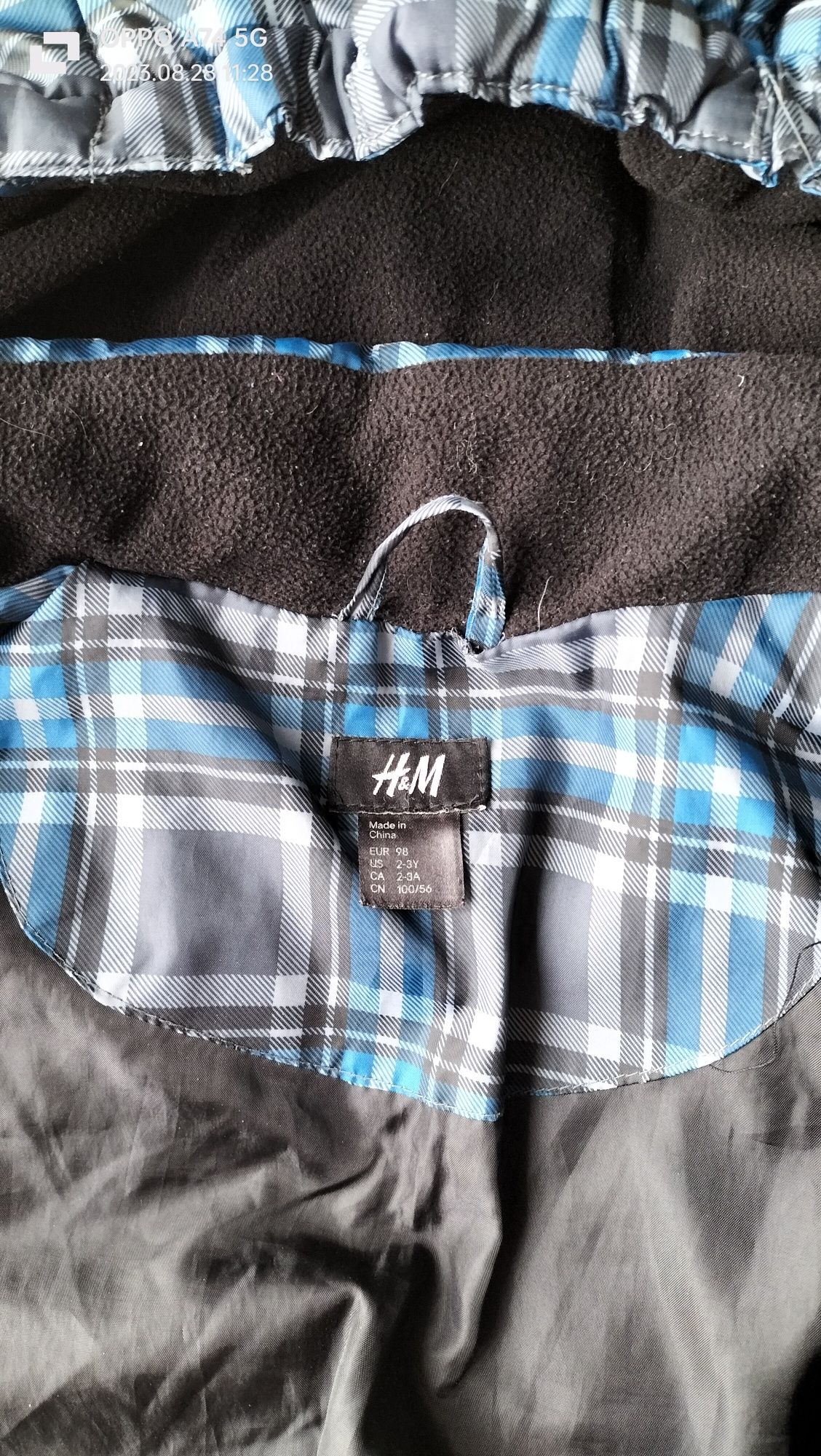 Kurtka zimowa H&M 2-3 lata, 98cm. Chłopięca