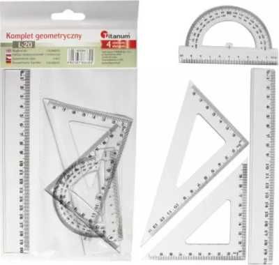 Komplet geometryczny 20cm 4 elementowy