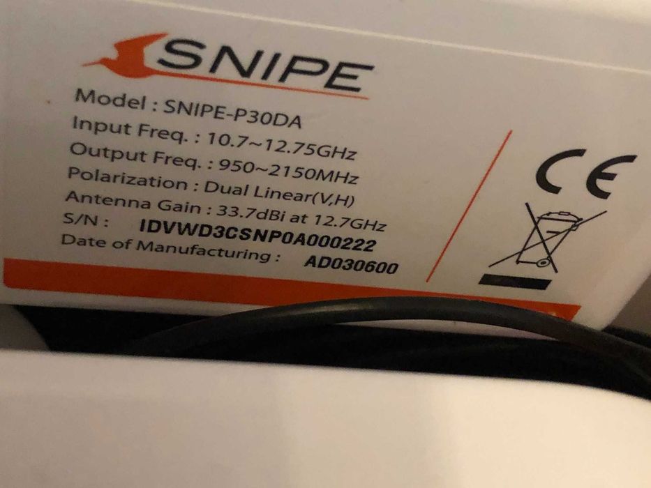 Antena Snipe P30DA para auto caravana