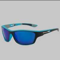 Sportowe okulary przeciwsłoneczne polaryzacyjne niebieskie