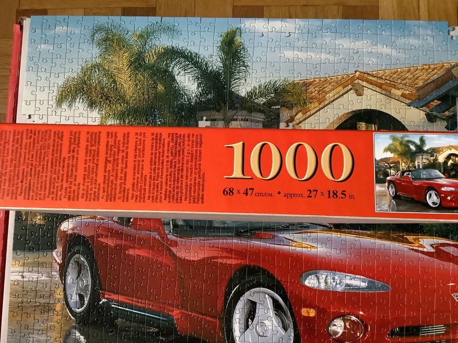 Пазл машина Dodge Viper RT 10 Castorland Puzzle на 1000 деталей