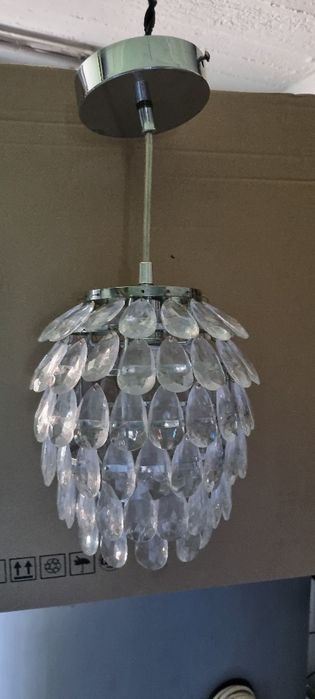 Lampa wisząca kryształy akryl