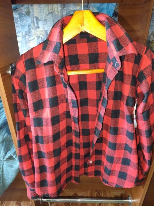 Сорочка в клітинку можно на фотосесію для родини