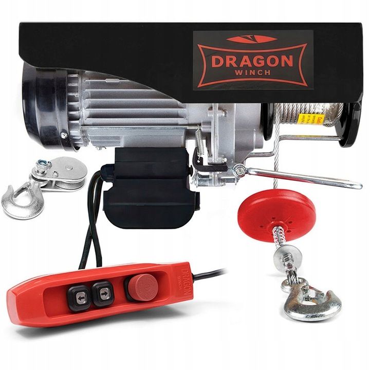 Wciągarka Elektryczna Linowa 600kg 230v Dragon Wciągarka Budowlana 0,6