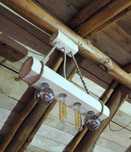 Lampa wisząca z litego drewna loft boho nowoczesna "Miami"