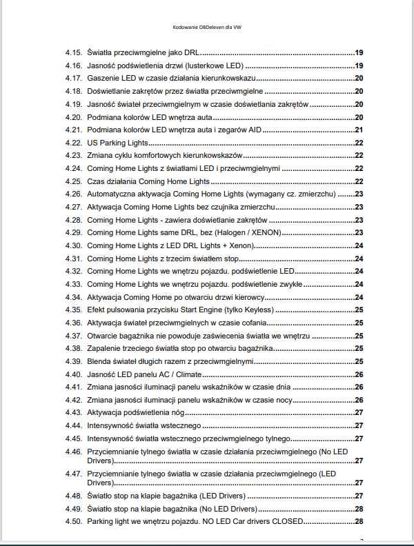 Pełny Zeszyt Kodowań dla VCDS VCP OBD11 Obd Eleven FULL PAKIET WYSYŁKA