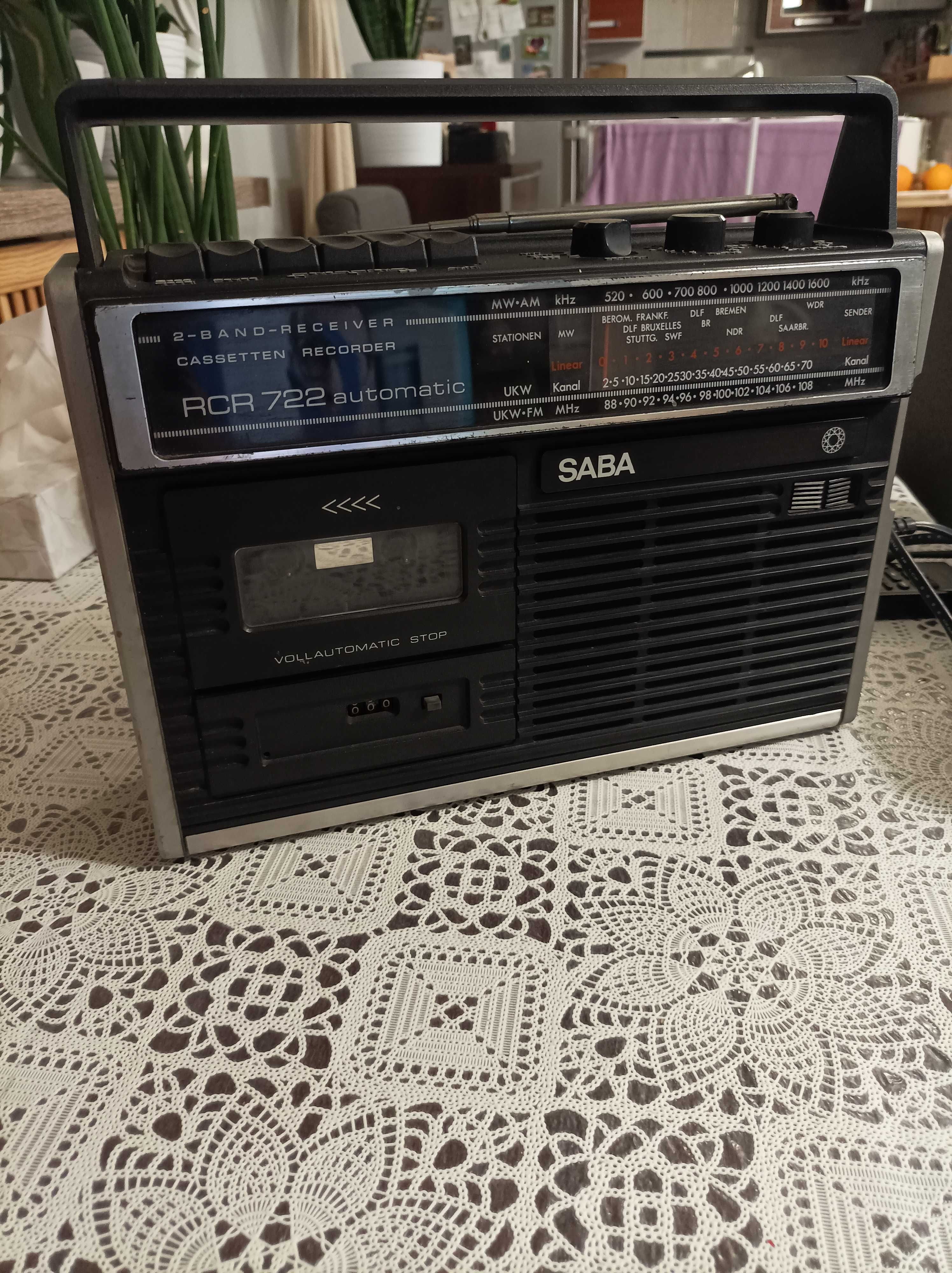 Saba RCR 722 automatic radiomagnetofon retro vintage