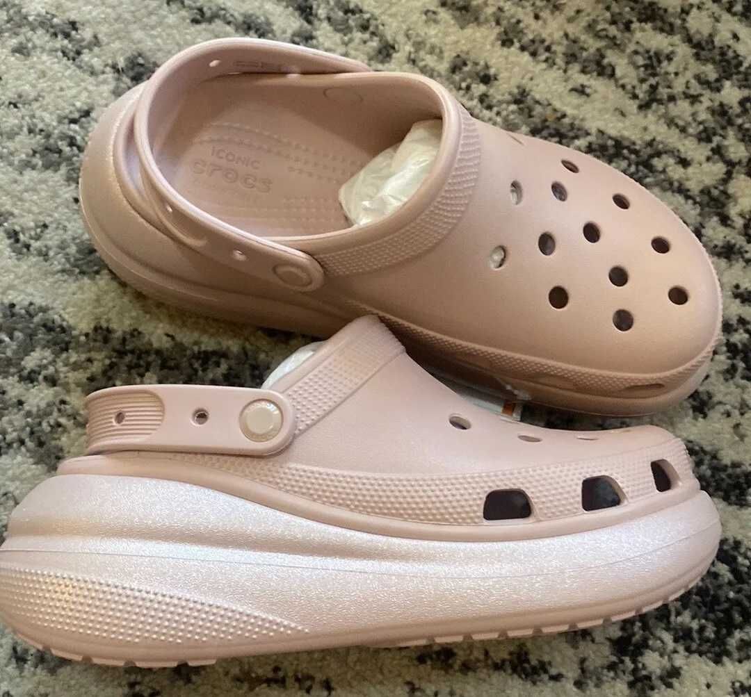 Женские Crocs Crush Shimmer Clog, W8-W10,  100% оригинал