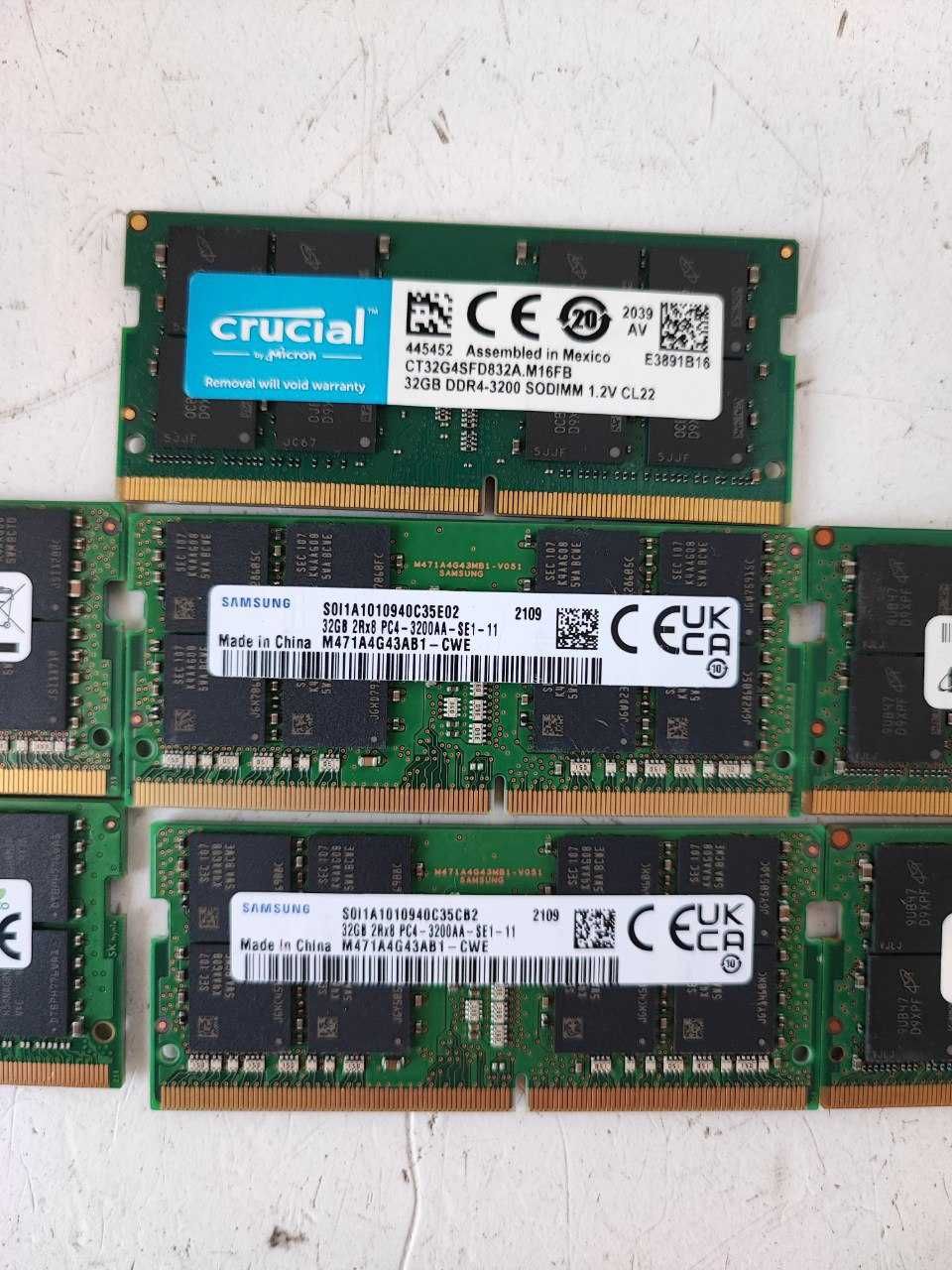 Оперативна пам'ять для ноутбука ОЗУ RAM SODIMM DDR4 32gb 2666