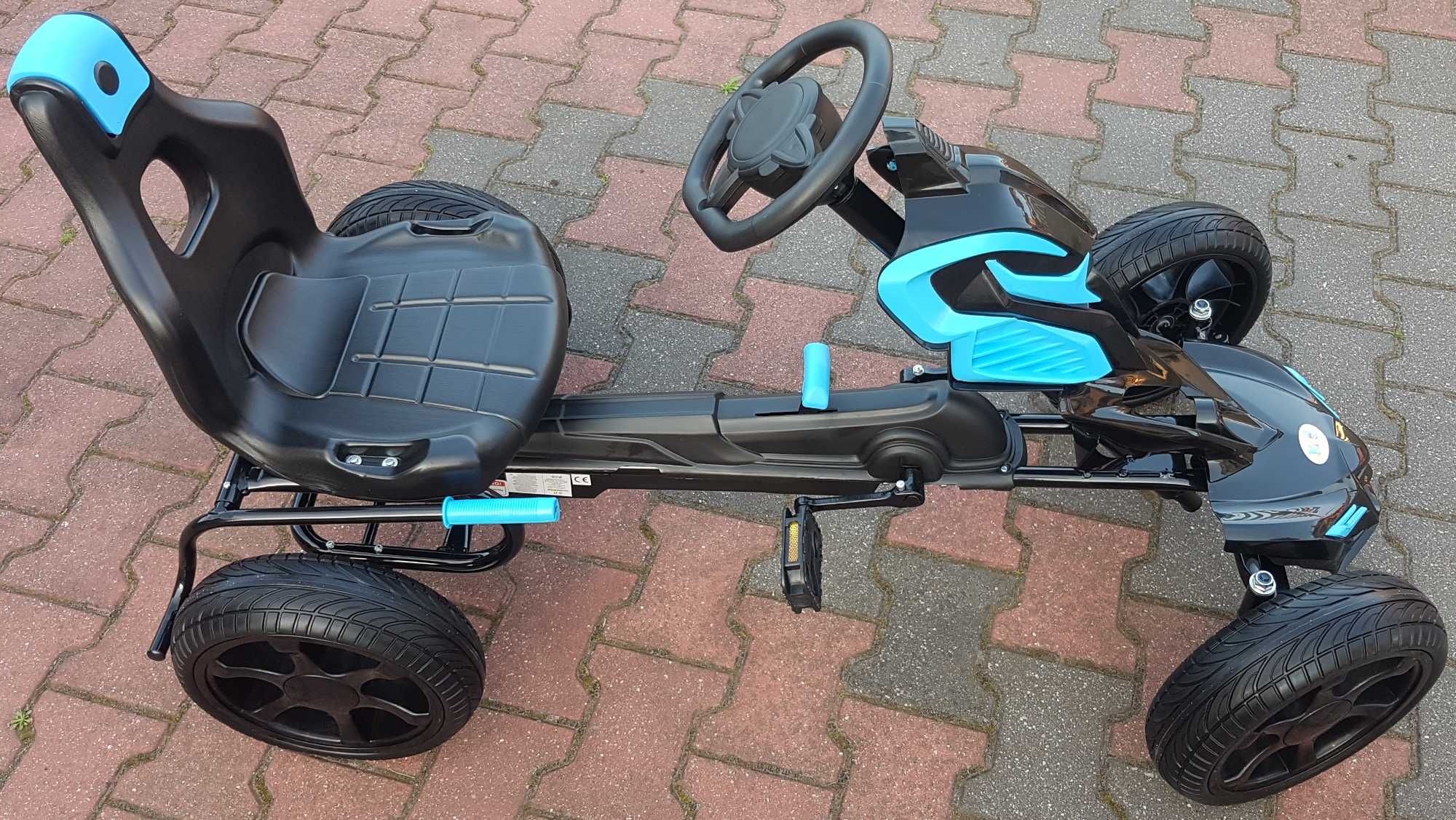 Gokart dla dziecka 5-12 lat na pedały cztery koła duży nie użyty
