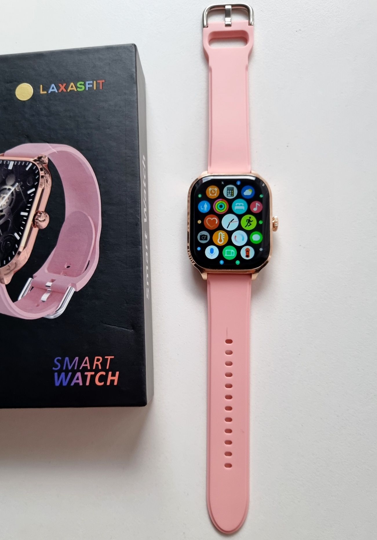 Smartwatch różowy pasek