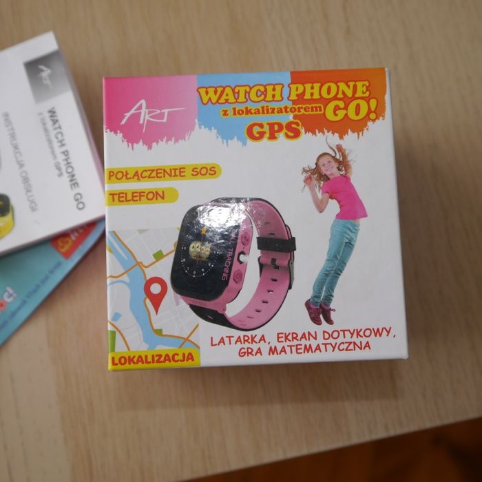 SmartWatch Art Watch Phone Go Dla dziewczynki Różowy J. Nowy
