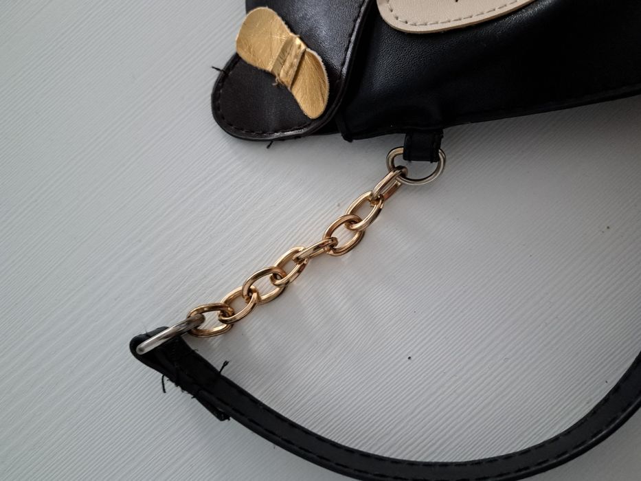 Mała torebka sowa sówka Czarna