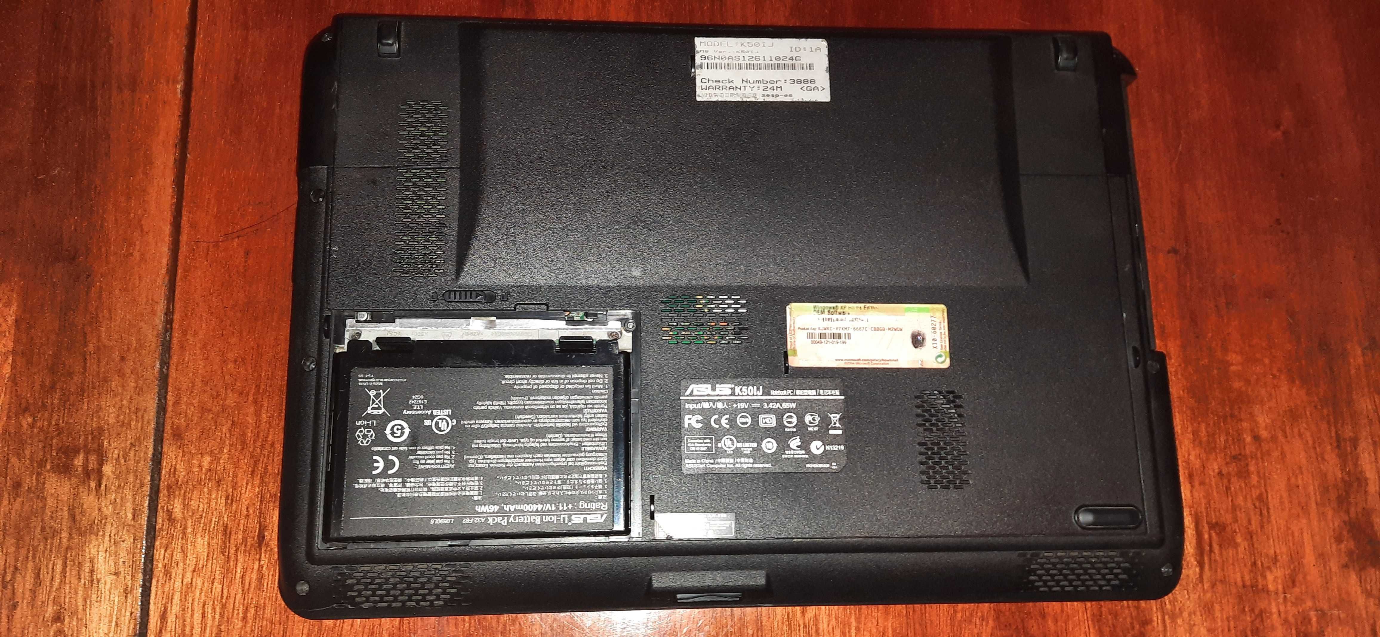 Ноутбук Asus K50IJ під ремонт або на запчастини.