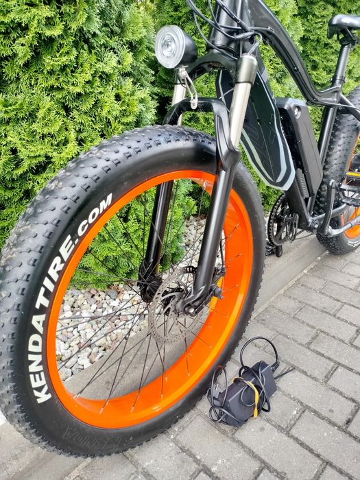 Rower elektryczny Fat bike bateria 600wh silnik Bafang