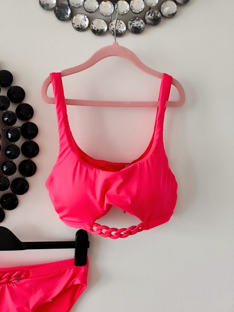 Tezenis strój kąpielowy dwuczęściowy push up jaskrawy r. S