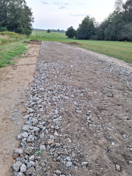 Mielony gruzu  budowa drug dojazdowych