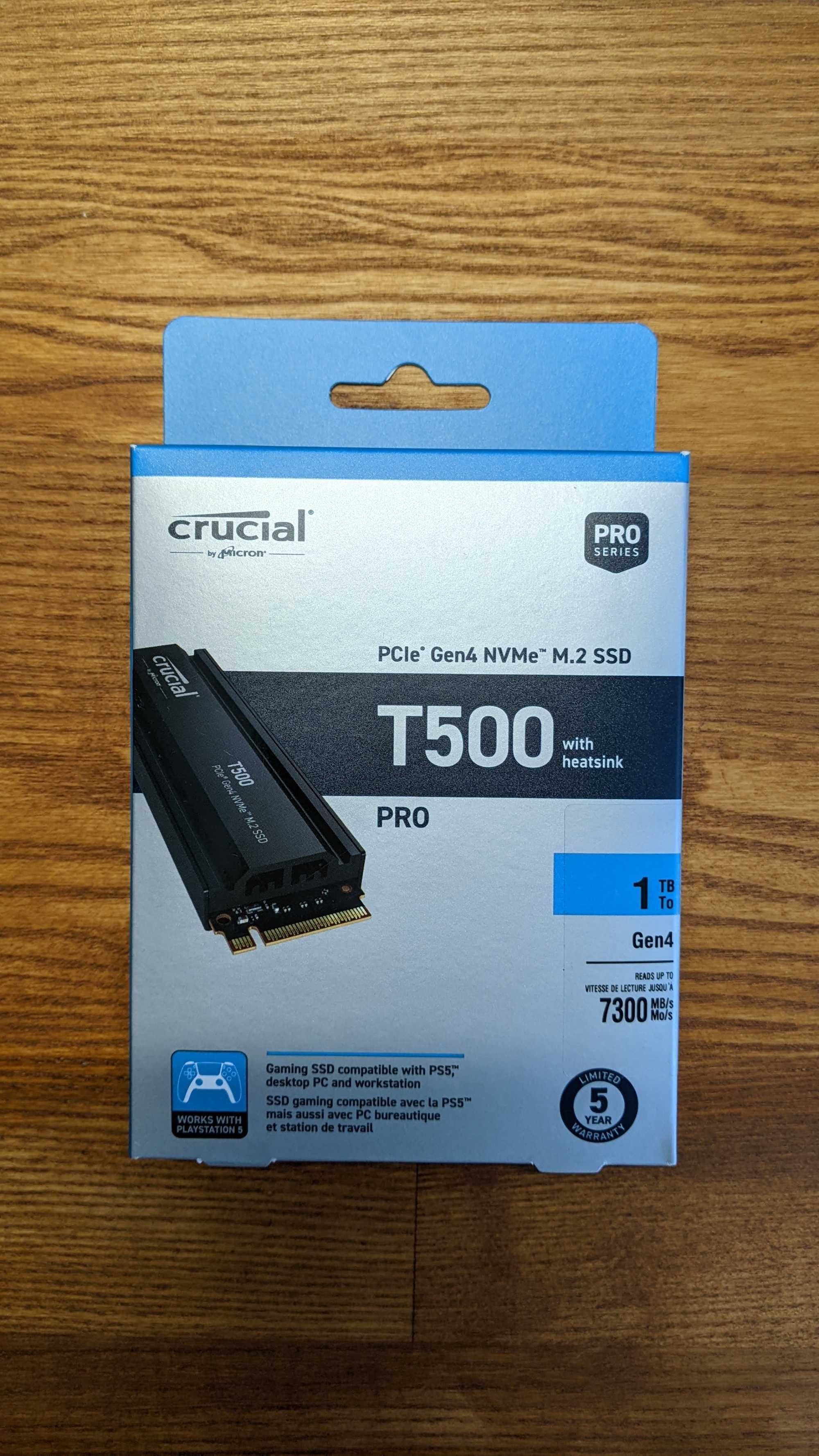 PS5_SSD Crucial T500_1TB_ +радіатор_Gen4