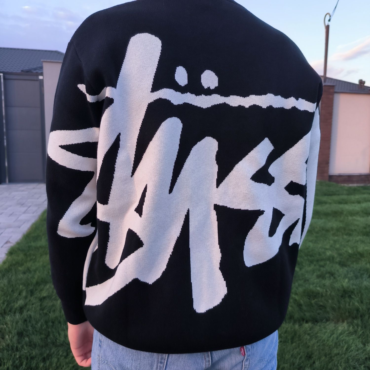 Свитер Stussy stock, черный