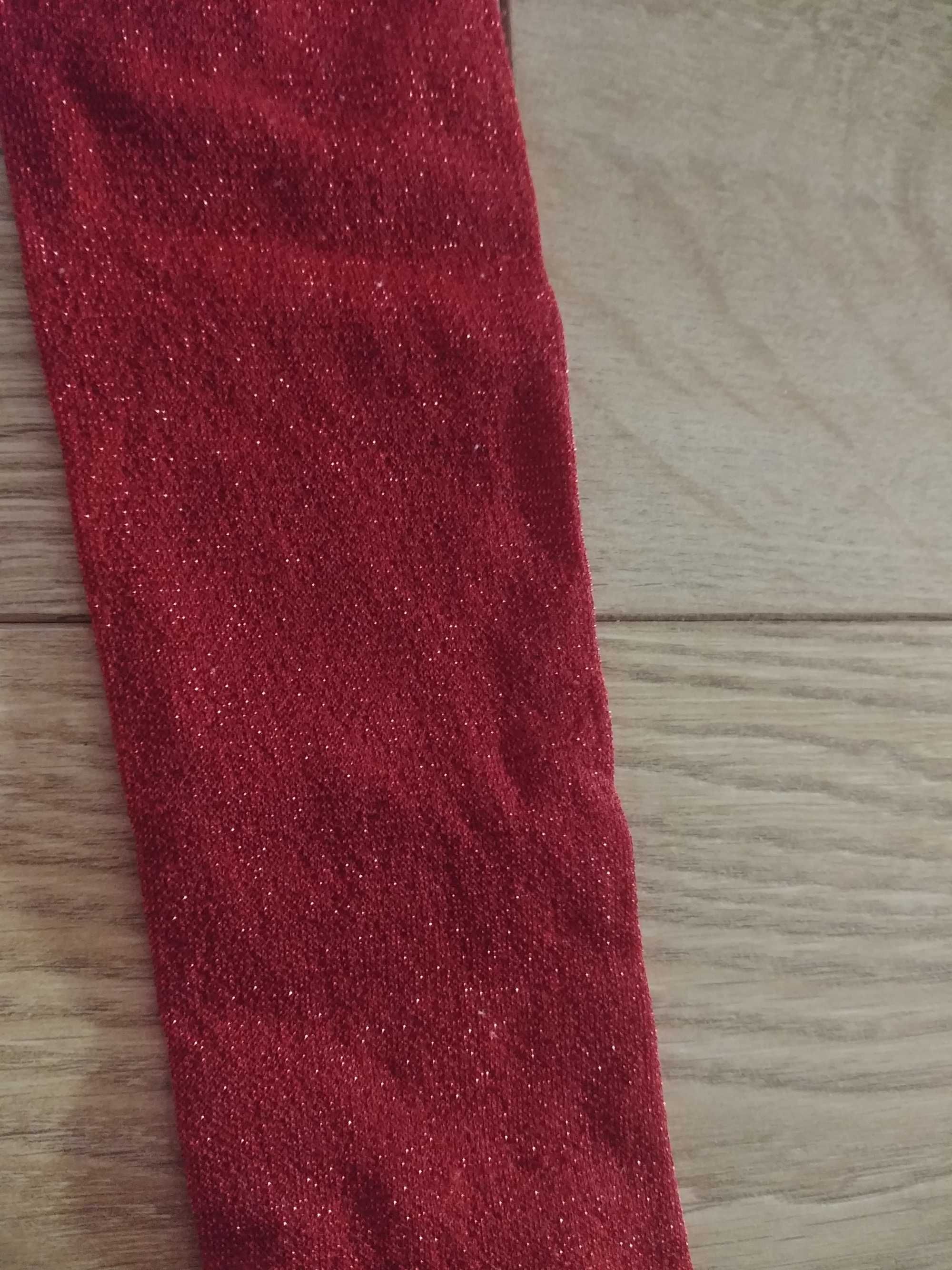 Jak nowa 122 H&M sukienka koszulka C&A rajstopy brokat dla dziewczynki