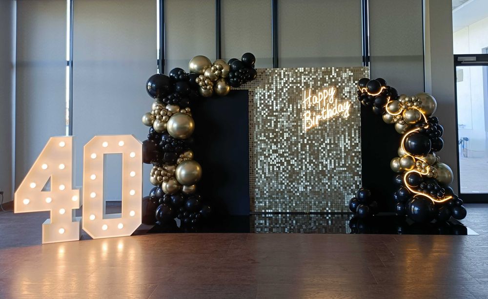 Dekoracje balonowe urodziny chrzest eventy firmowe balony z helem