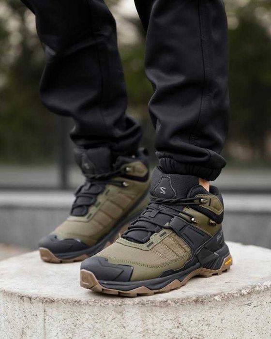 Зимові кросівки Salomon X Ultra 4 Mid хутро (41-46) Черевики чоловічі