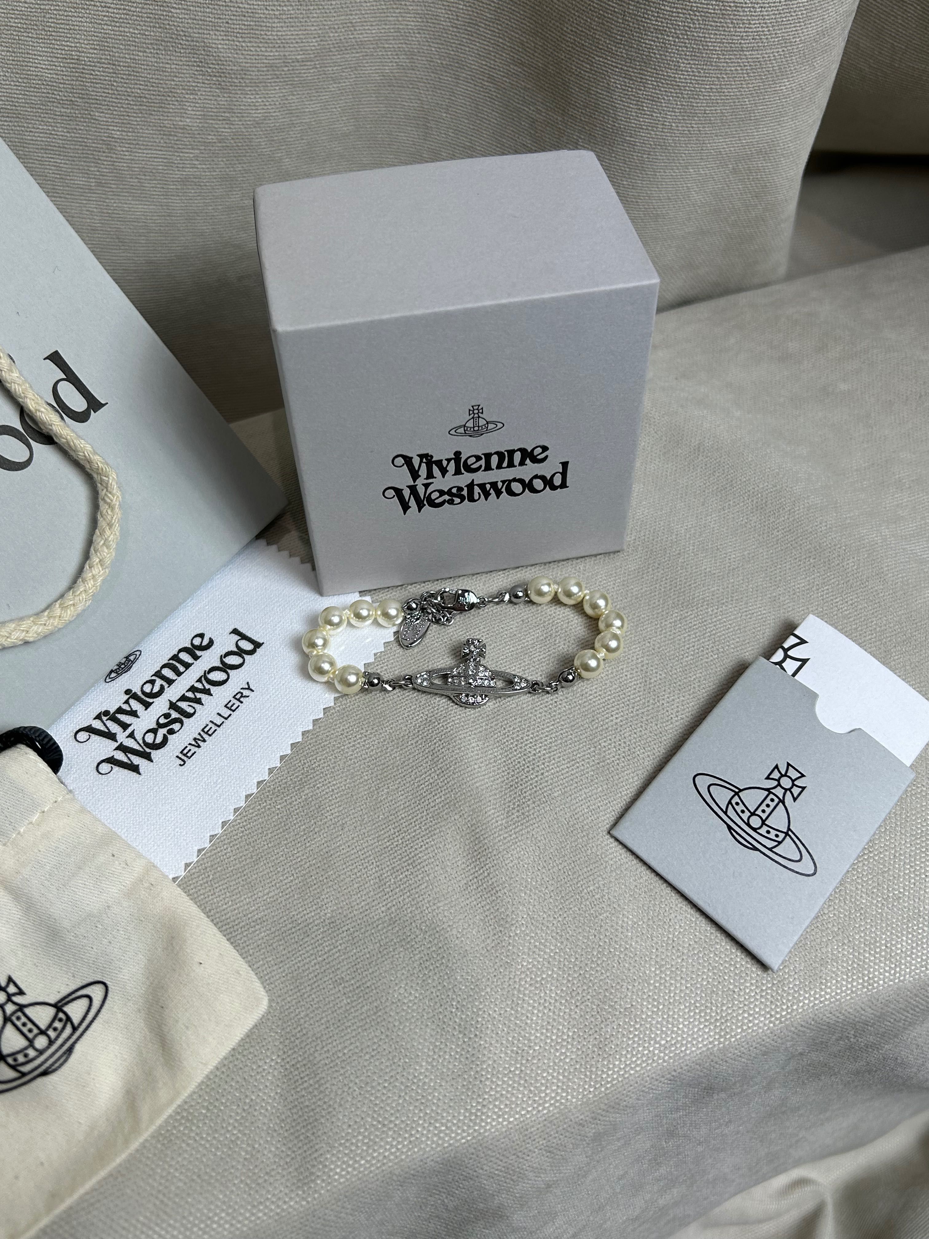 Vivienne Westwood Saturn Pearl Bracelet браслет бусы