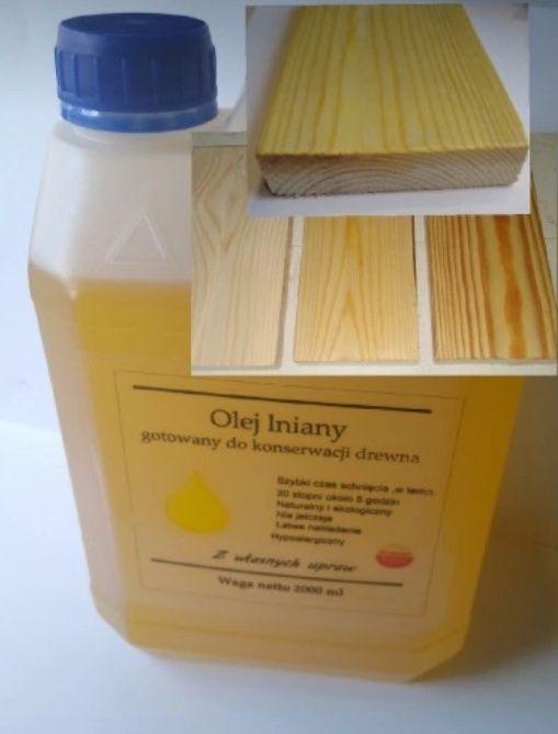 Olej lniany gotowany 5l.