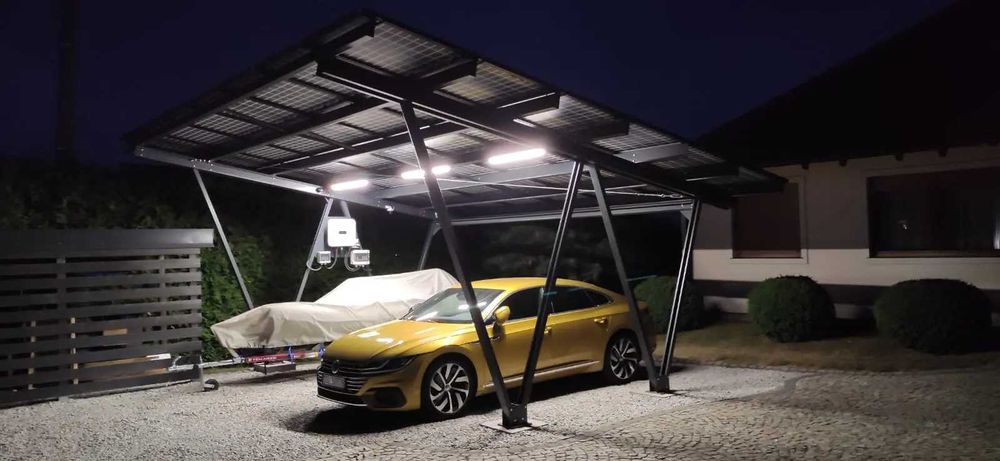 Carporty fotowoltaiczne, konstrukcje stalowe, garaż, wiata PRODUCENT