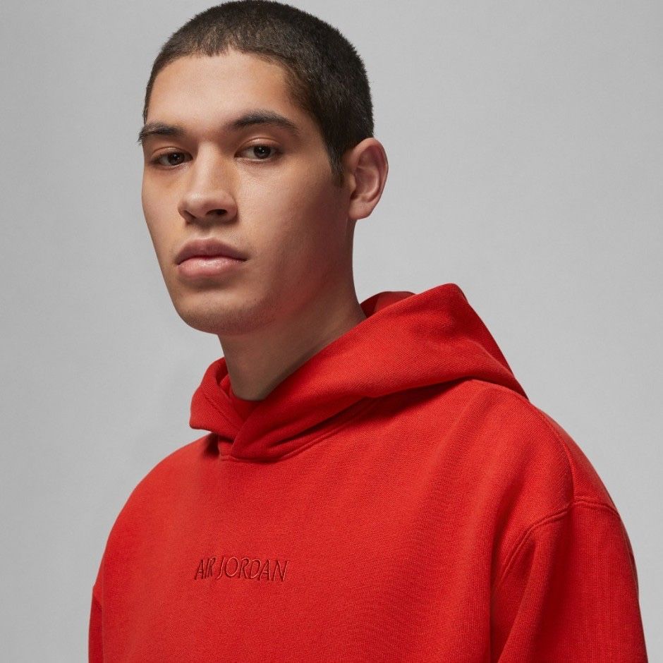 Худі air jordan wordmark fleece hoodie red найк джордан nike худи