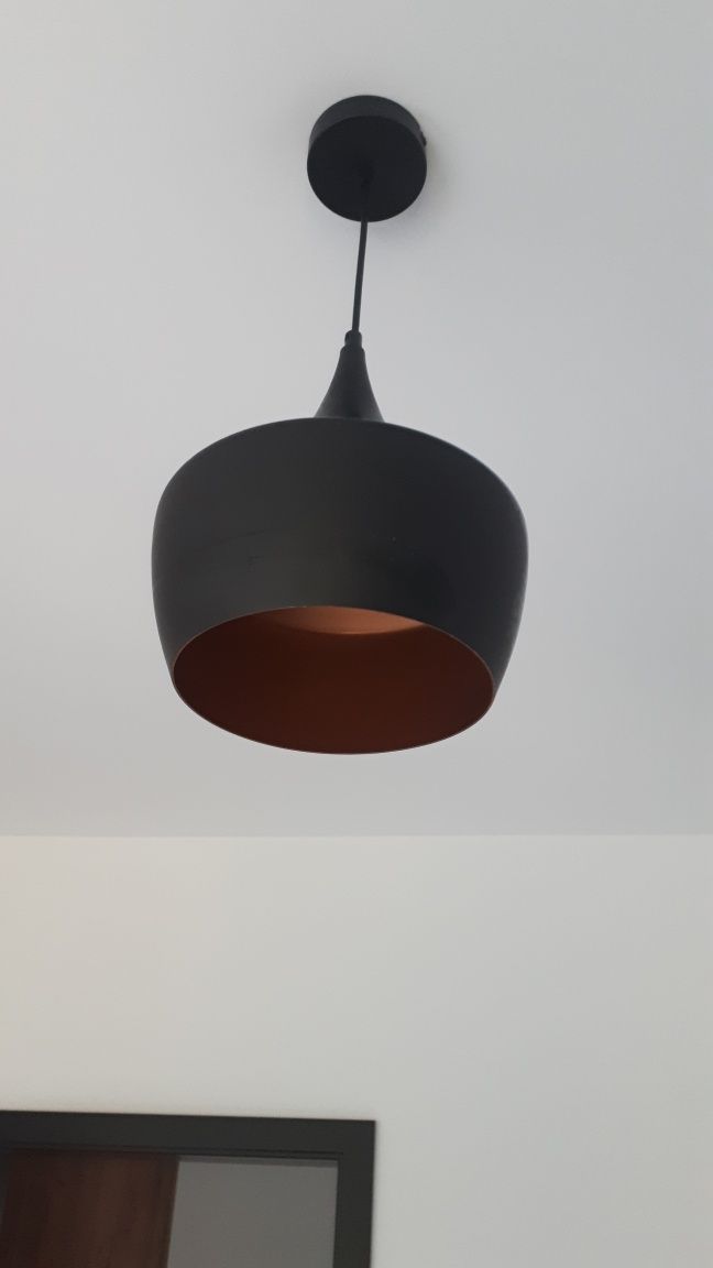 Lampa czarno złota loft