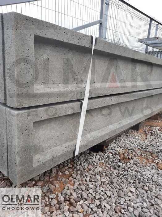 Podmurówka betonowa 25cm x 246cm x 6cm z łącznikiem.